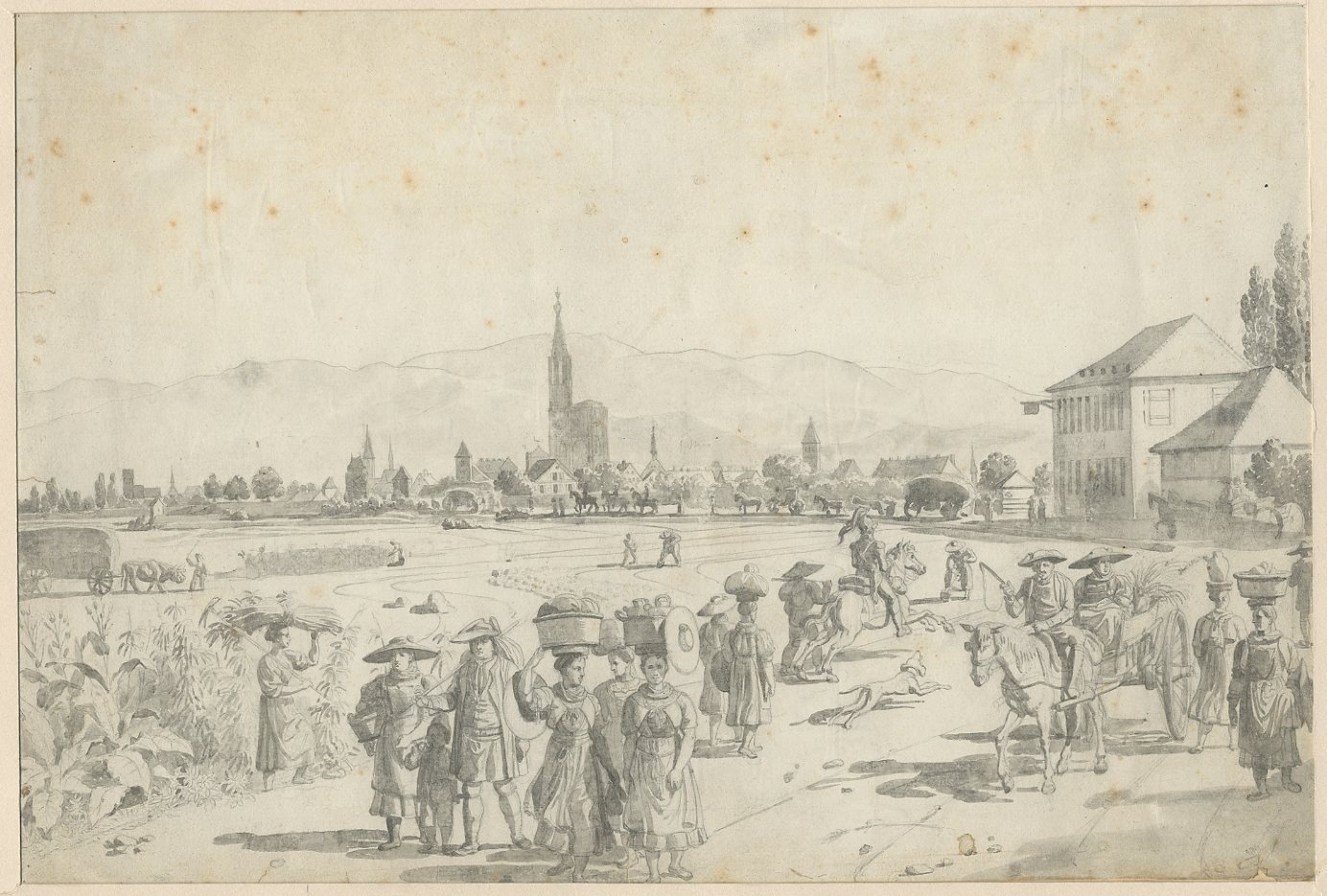 VUE DE STRASBOURG : ROUTE DE KOENIGSHOFFEN_0